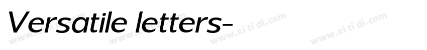 Versatile letters字体转换